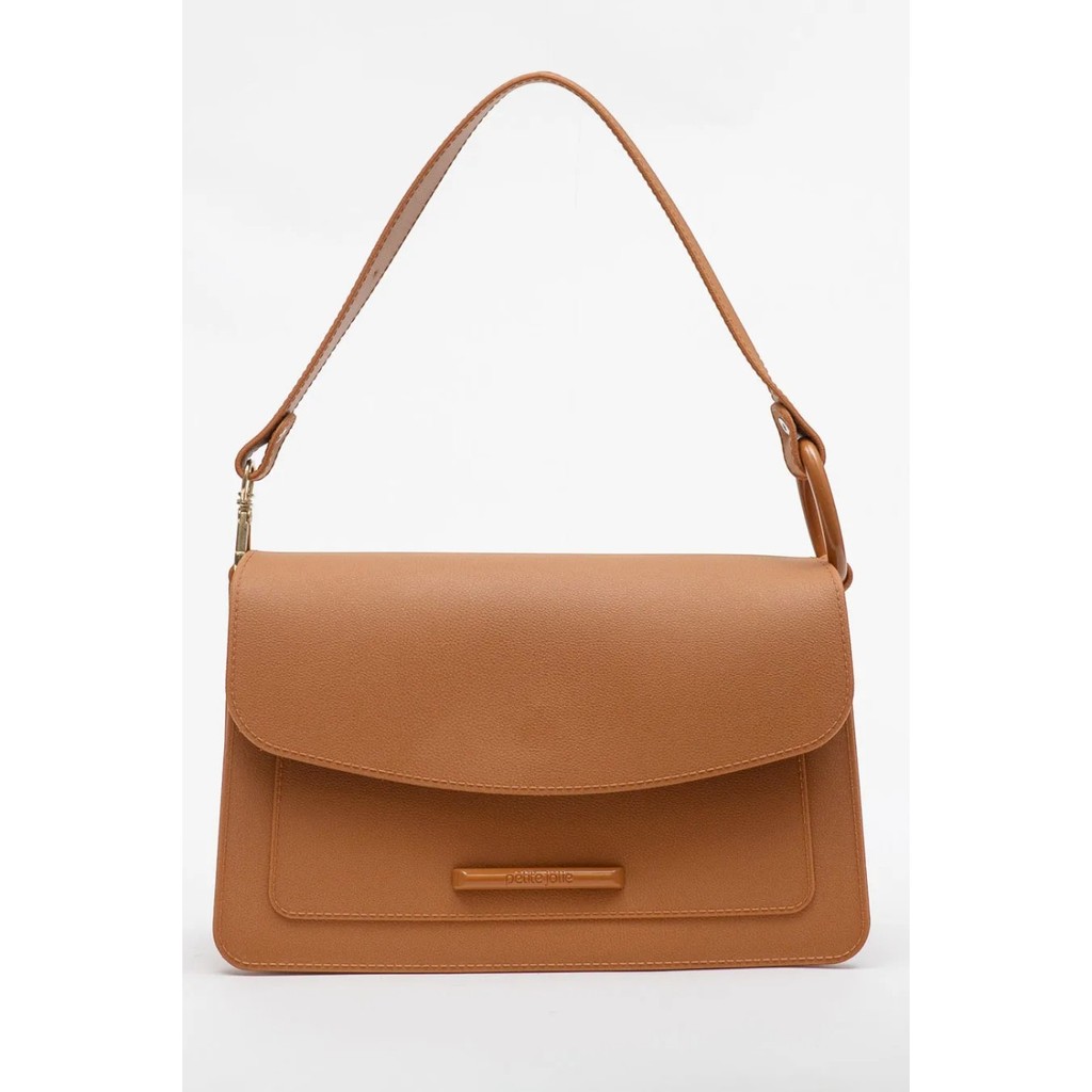 Bolsa Feminina Petite Jolie Caramelo - Elegância E Praticidade Para O Dia A Dia Doce De Leite