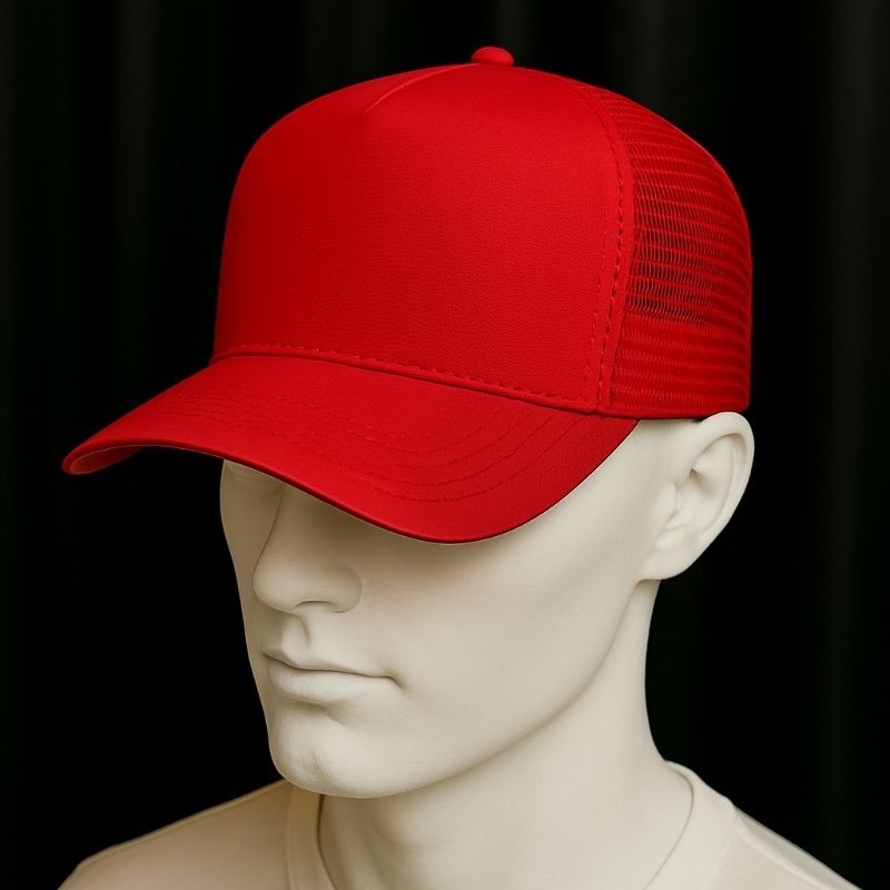 Boné Trucker Redinha Aba Curva Liso e Básico Unissex Redinha Tela - Envio Imediato