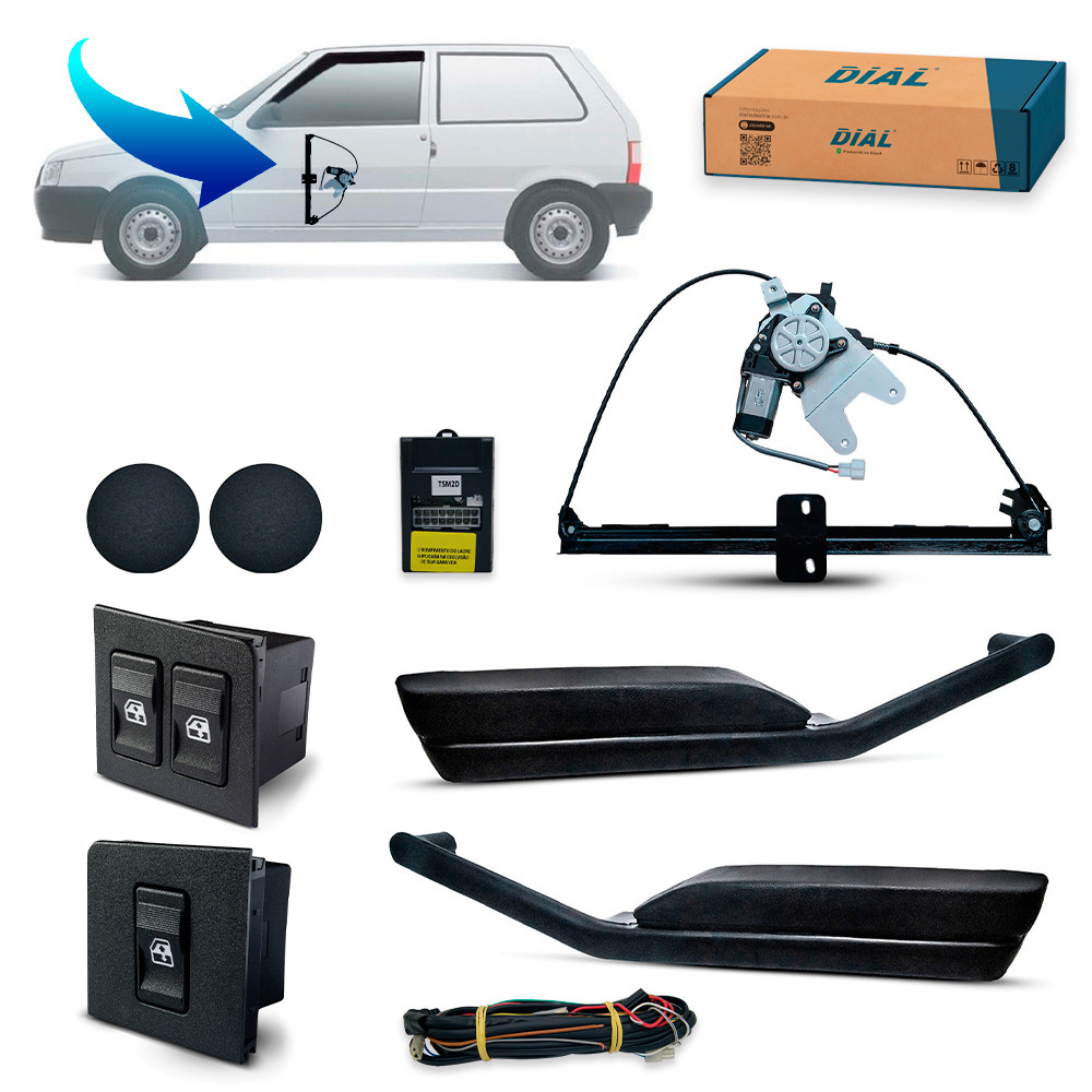 Kit Vidro Eletrico Uno 2 Portas (2004/2014) Inteligente em Oferta na Shopee