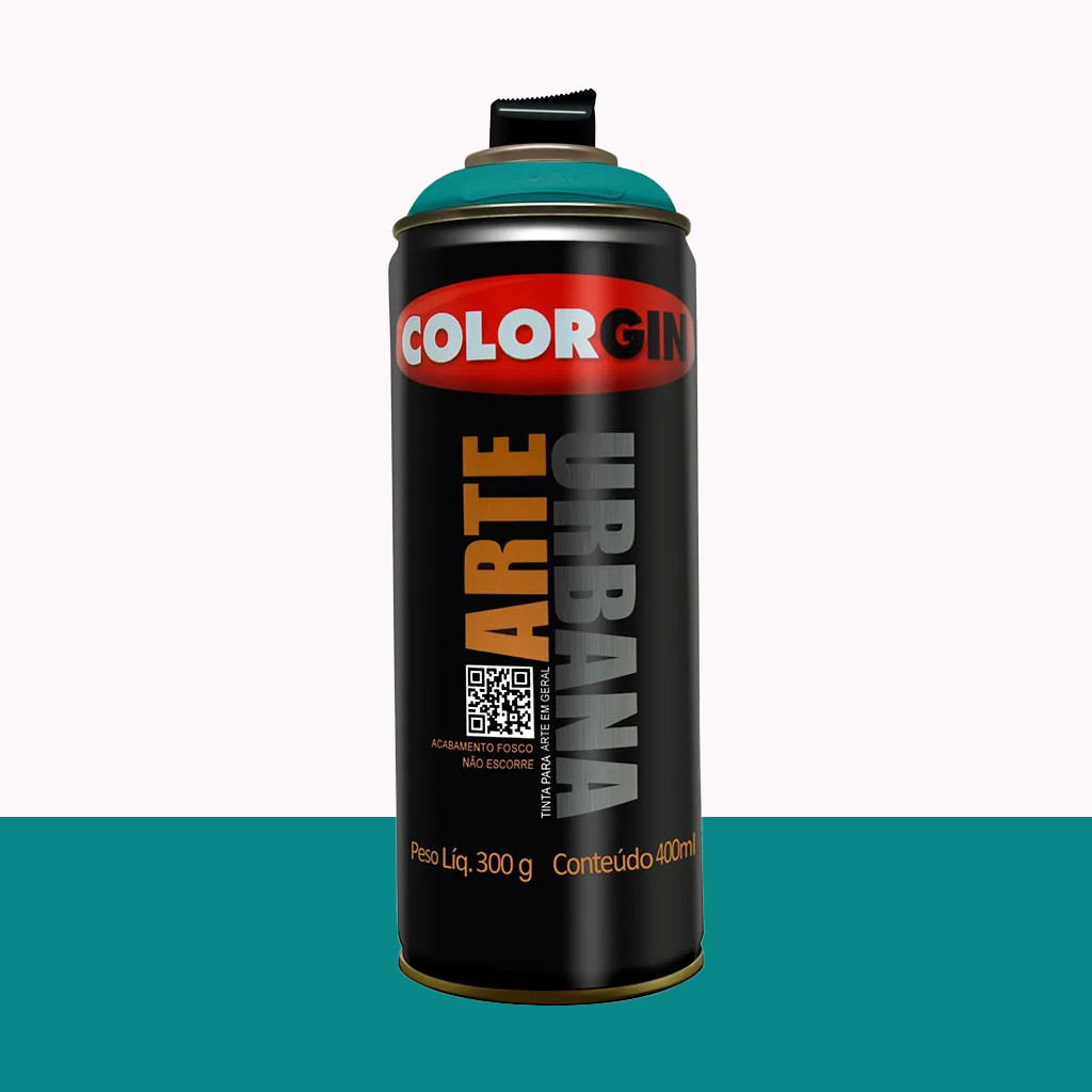 SPRAY COLORGIN ARTE URBANA - AZUL PETRÓLEO / 996 em Oferta na Shopee