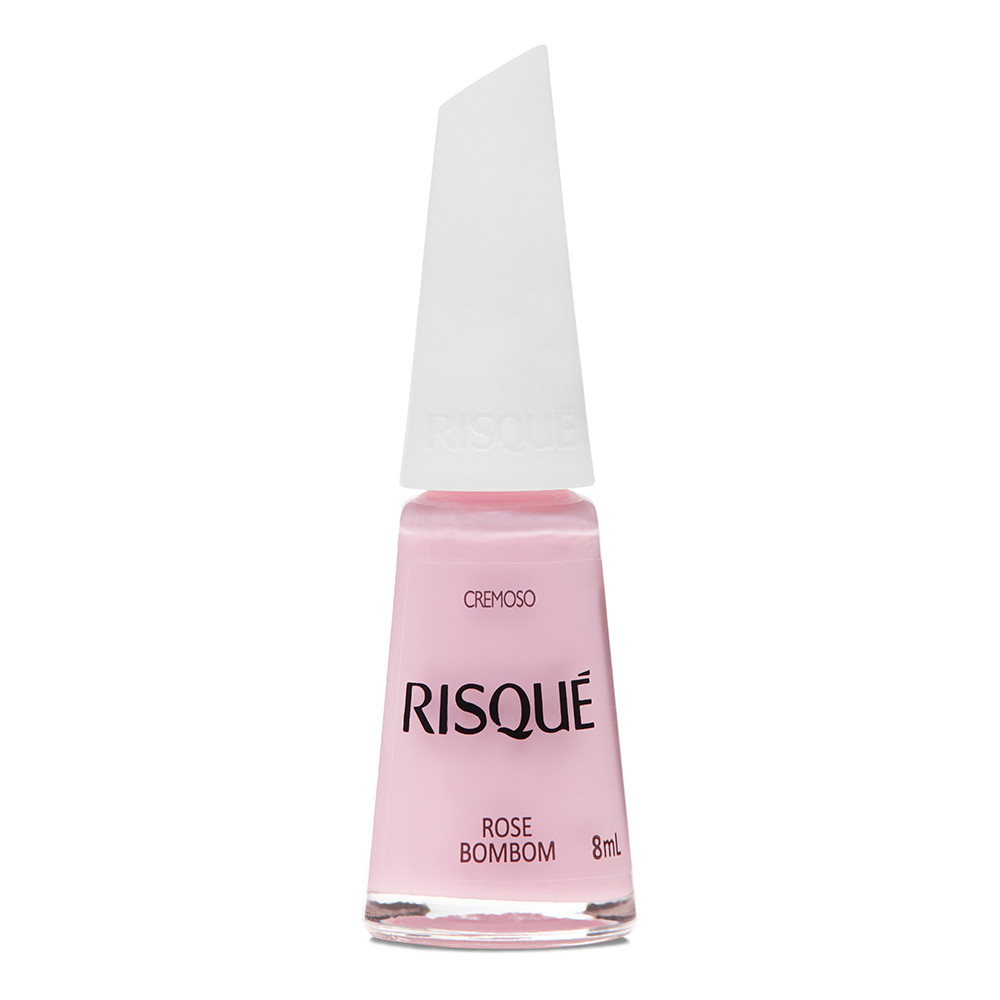 Esmalte Risqué Rosa Cremoso Rosé Bombom 8ml em Oferta na Shopee