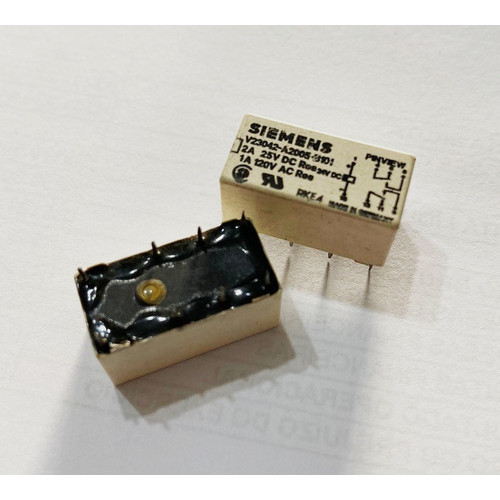 Rele Siemens V23042-a2005-b101 24v Rele Duplo 2 Contatos 8p
