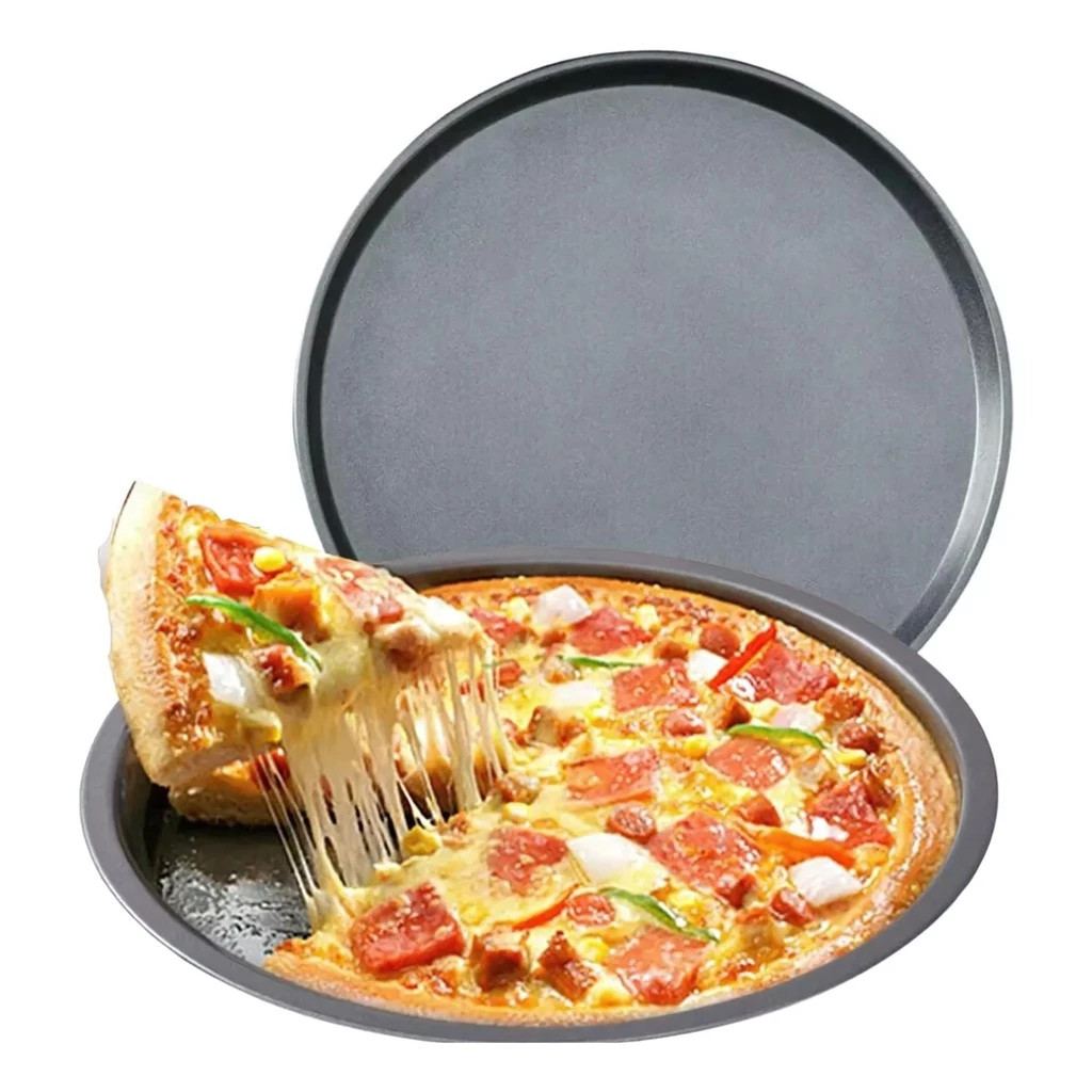 kit 3 Forma Para Pizza Brotinho 26cm Antiaderente Teflon Reforçada