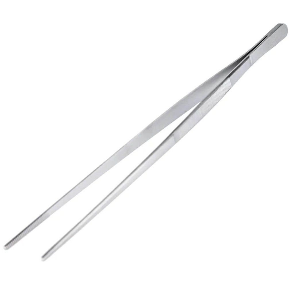 Pinça Culinária Profissional com Serrilha Reta 30cm Inox Wec