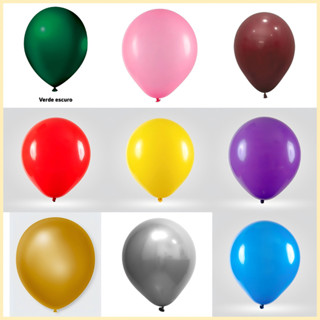 50 Balões - 10 Polegadas Bexigas 9 Cores festa de aniversário balão doces arco-íris decoração látex em Oferta na Shopee