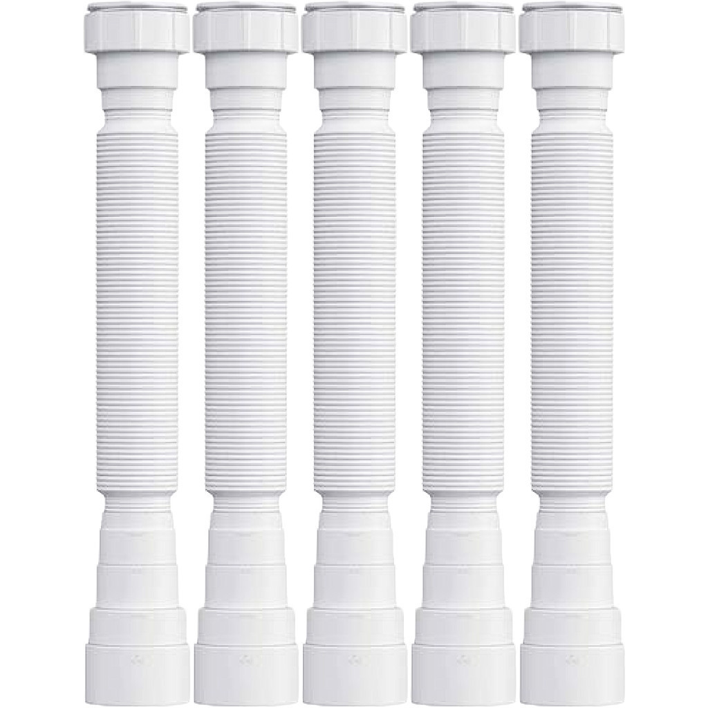 Kit 5 Sifão Cano Sanfonado De Pia Cozinha Tanque Banheiro
