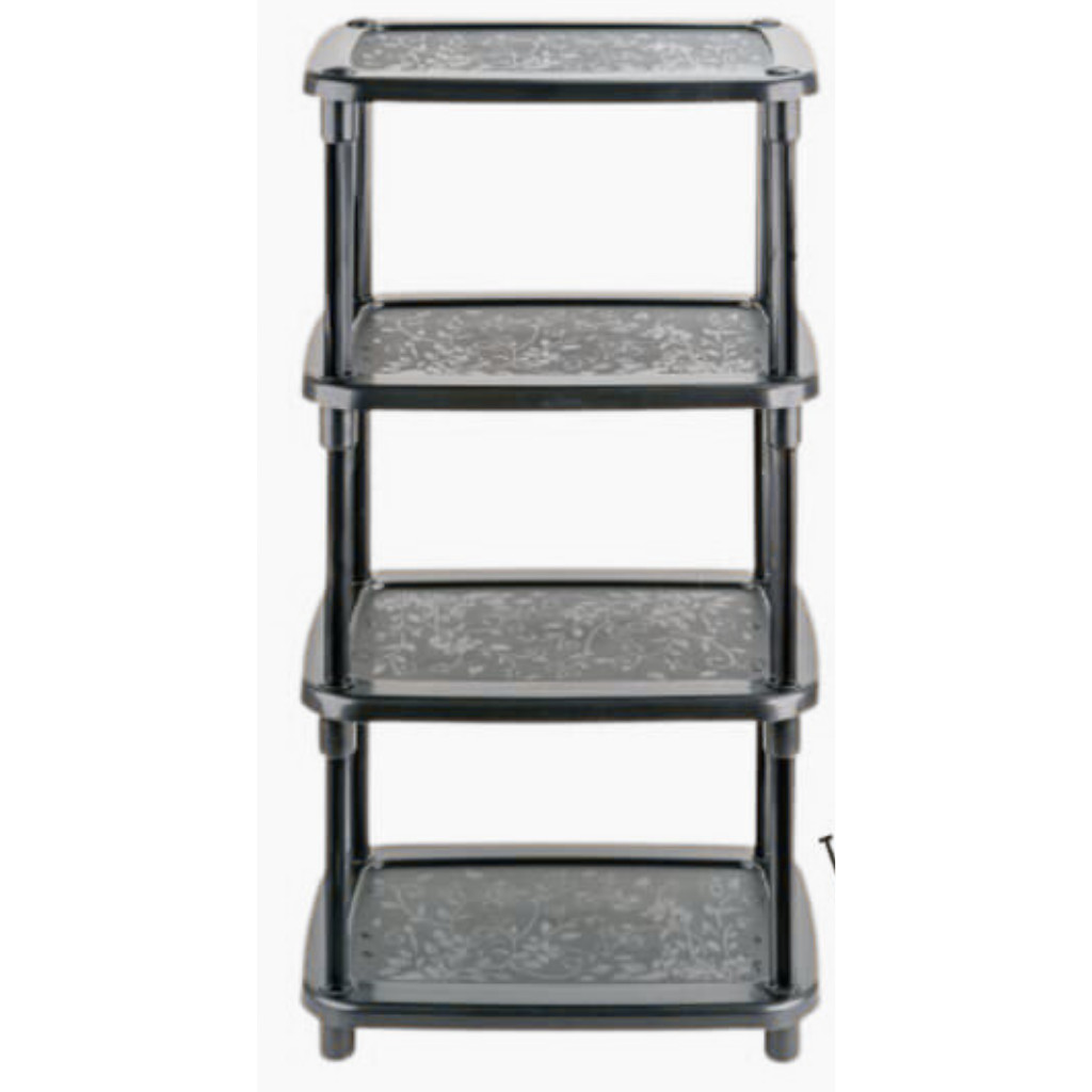 Prateleira Sapateira Estante Multiuso 4 Andares 78x43x29cm Modular Reforçada Compactav Decorada Gress Com Pezinhos