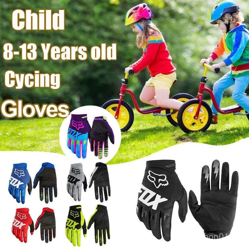 FOX Luvas de ciclismo Infantil 6-10 Anos luva de motoqueiro moto couro motocross luva para MTB bike bicicleta