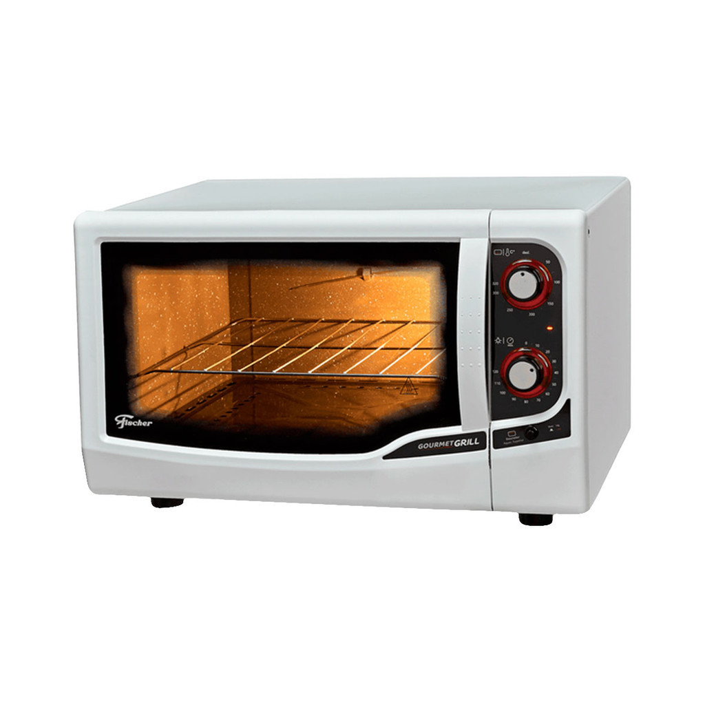 Forno Elétrico Fischer Gourmet Grill de Bancada 44L Branco em Oferta na Shopee