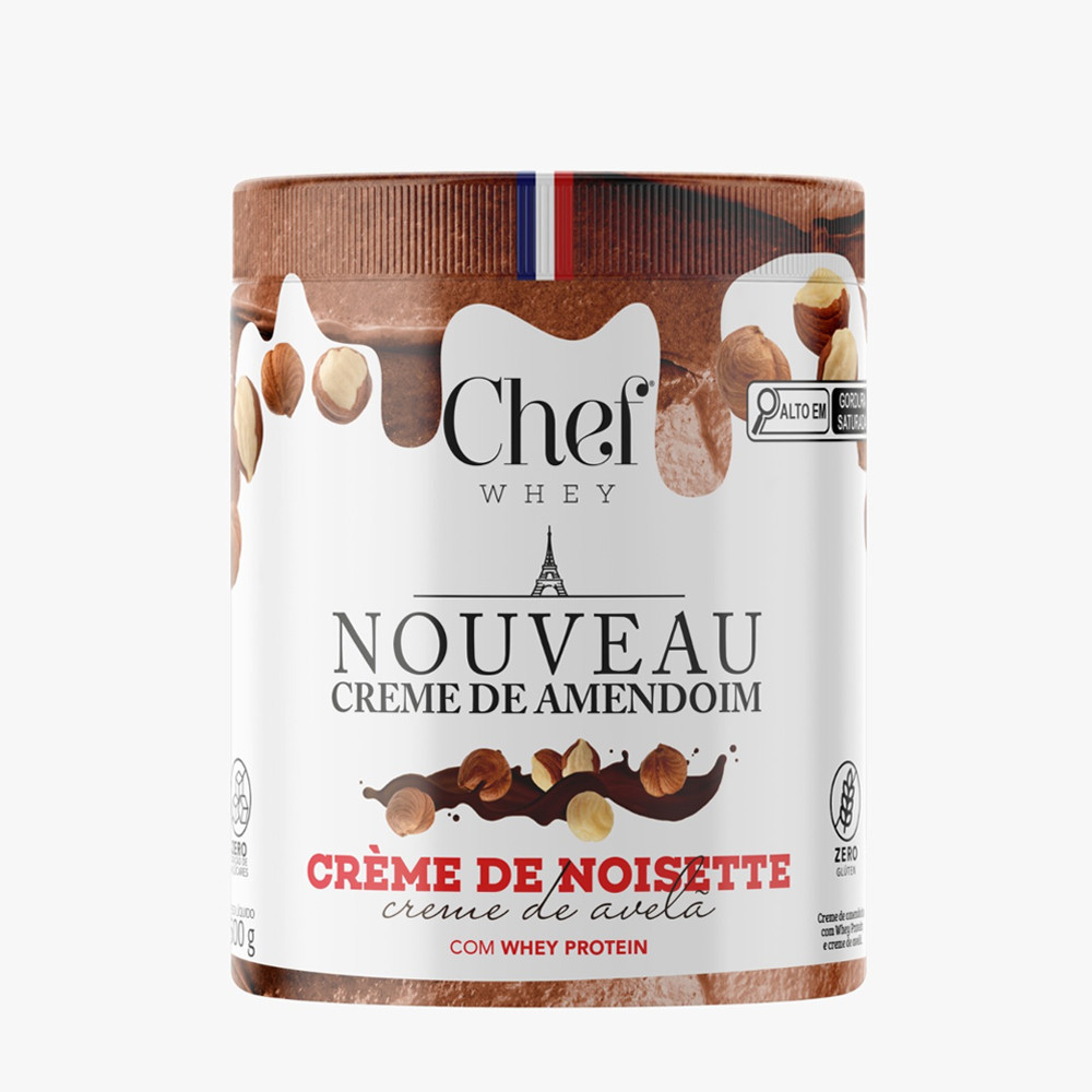 Pasta de Amendoim Com Proteína Whey Protein 600g e 1.05Kg - Chef Whey em Oferta na Shopee