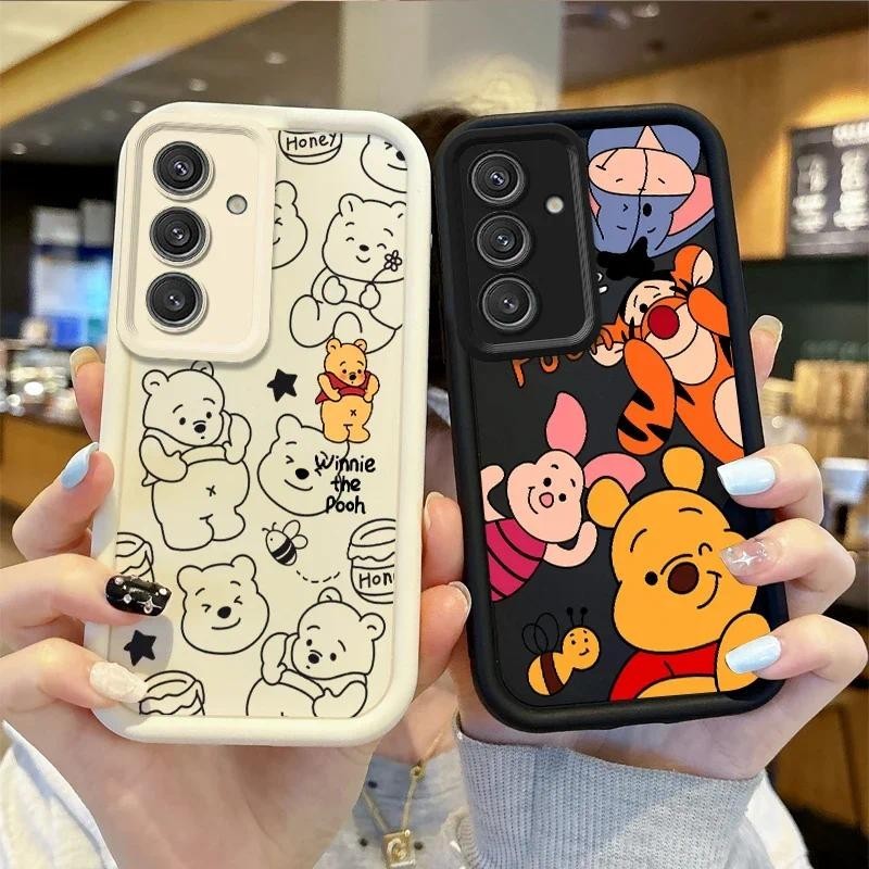 Capa De Telefone Winnie Pooh 3D Para Samsung Galaxy A25 A14 A15 A35 A55 A54 A05S M55 C55 De Silicone Macia Prova Choque em Oferta na Shopee