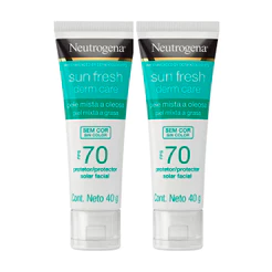 KIT C/2 PROTETOR SOLAR FACIAL NEUTROGENA FPS70 MISTA A OLEOSA 40G