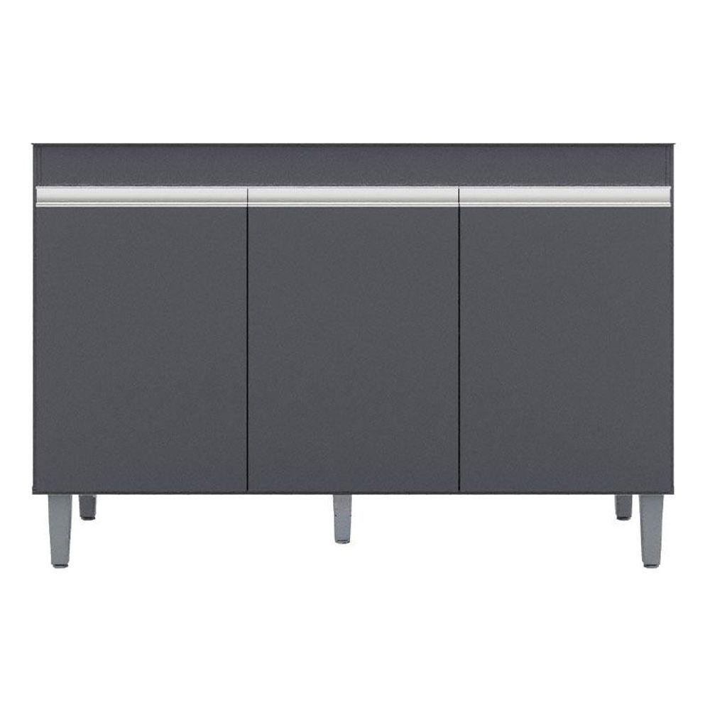 Balcão De Pia Manu 120 Cm Cinza Fosco - Ajl em Oferta na Shopee