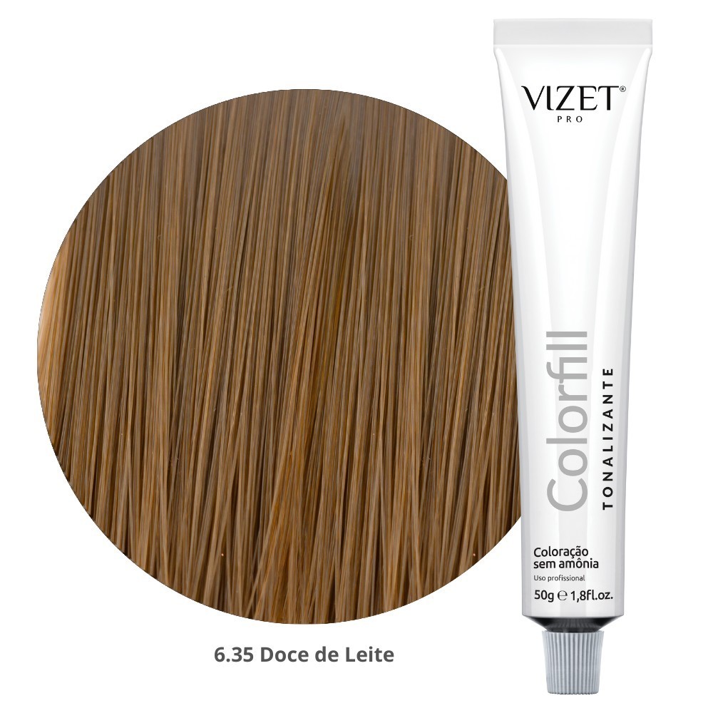 Tonalizante Capilar Colorfill 6.35 Doce de Leite 50gr Vizet