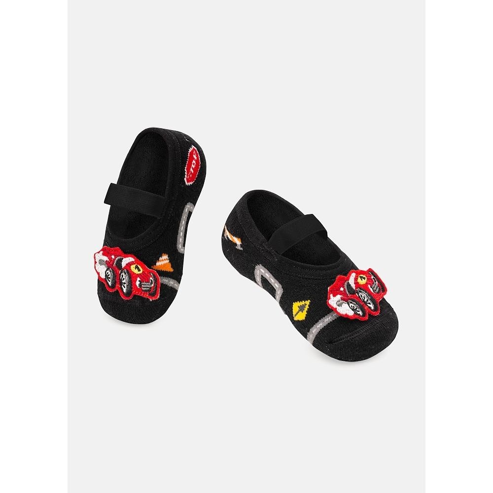 Meia Sapatilha Bebê Menino com Aplique Carros - Puket em Oferta na Shopee