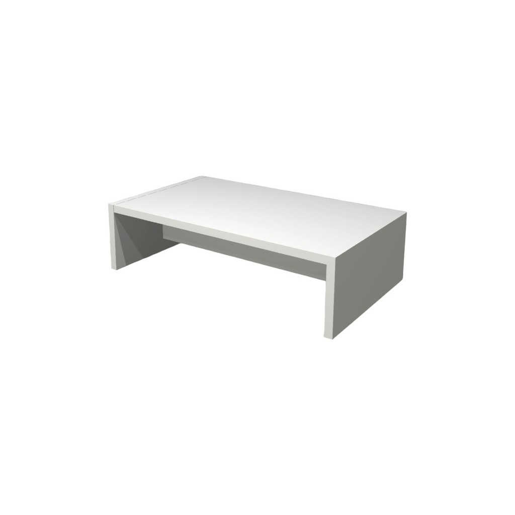 Escada Patamar Com Um Degrau 14 Cm Para Maca Em MDF Branco Escadinha Extra Forte Domestica