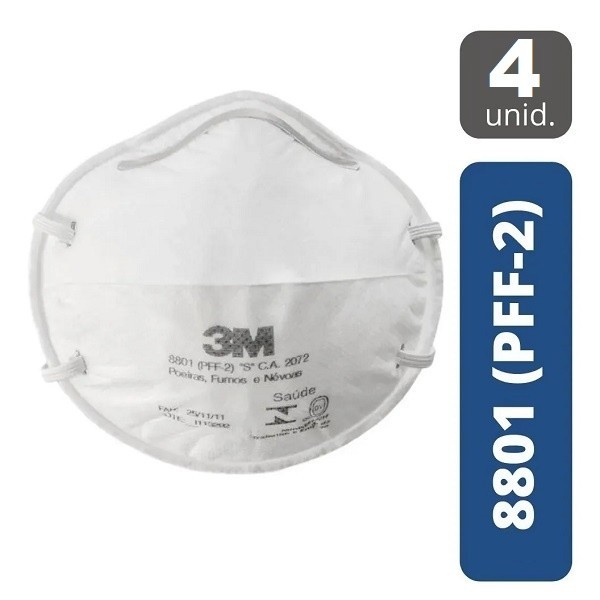 Kit com 4 Mascara de Protecao 3M 8801 PFF2 em Oferta na Shopee