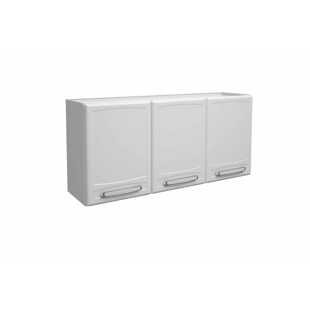 Armário Aéreo p/ Cozinha Evidence 7008 c/ 3 Portas 120cm Branco - Bertolini - Home & Living