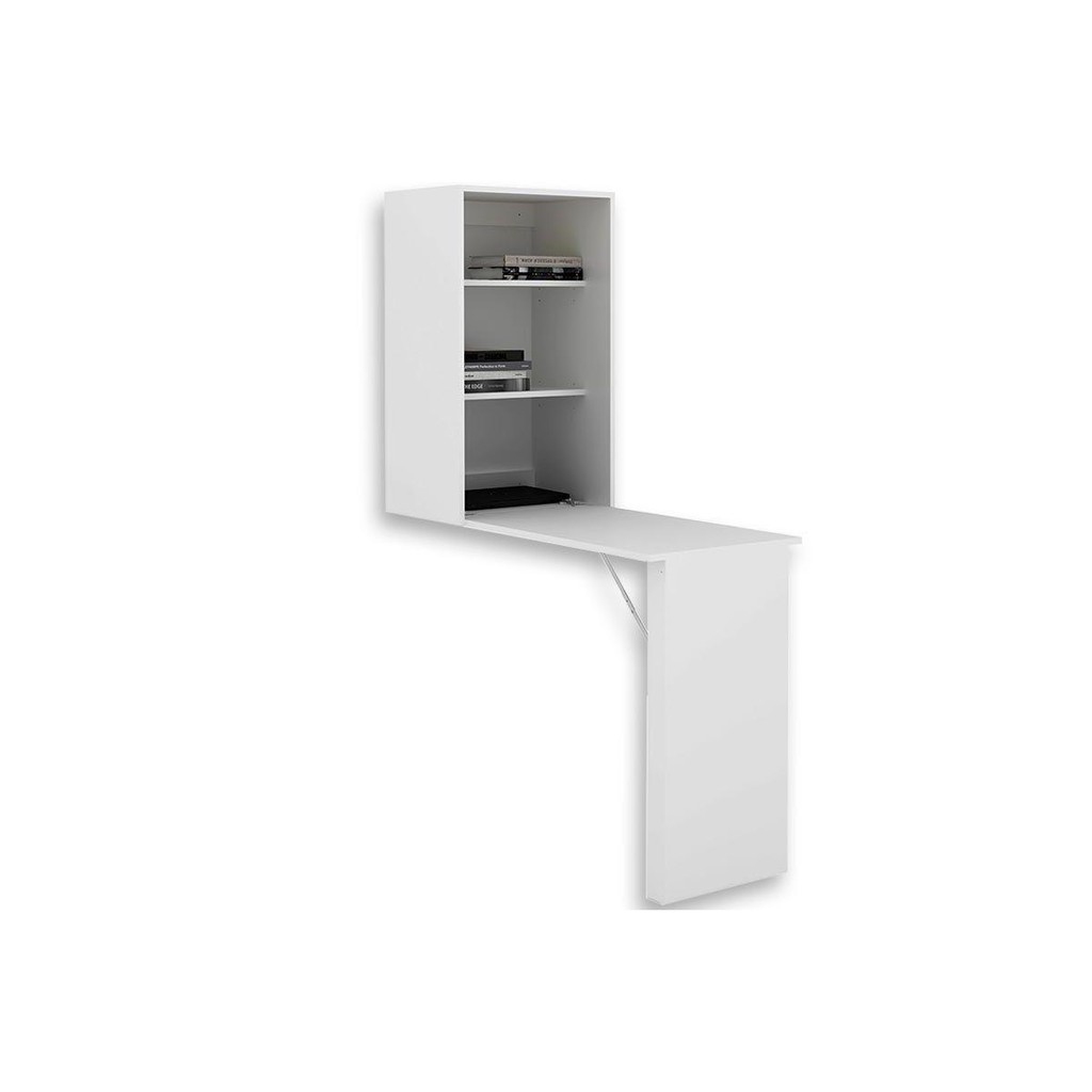 Armário Multiuso Lavanderia AM3106 c/ Mesa Retrátil e 2 Prateleiras Branco - Tecno Mobili em Oferta na Shopee