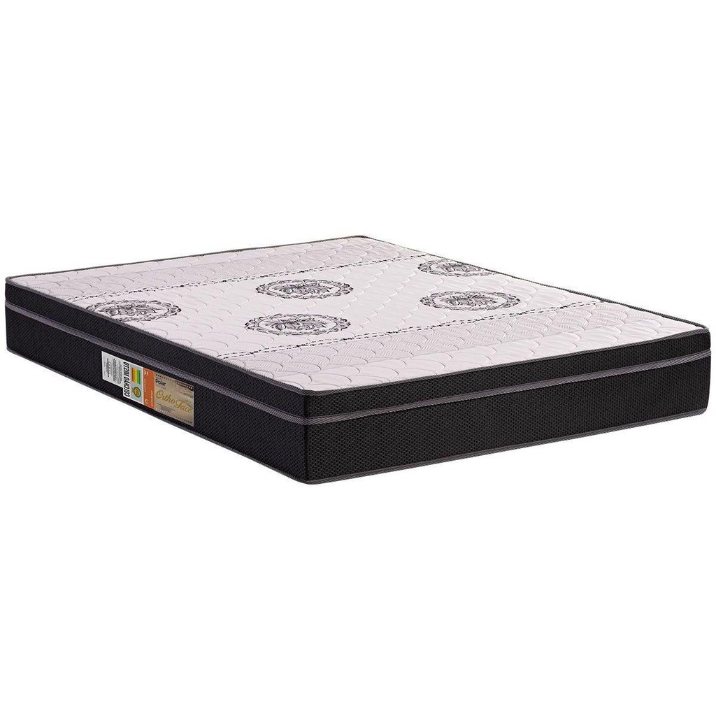 Colchão Viúva D28 / Anatômico Orthoface Euro Pillow Black (108x198x25) - Polar