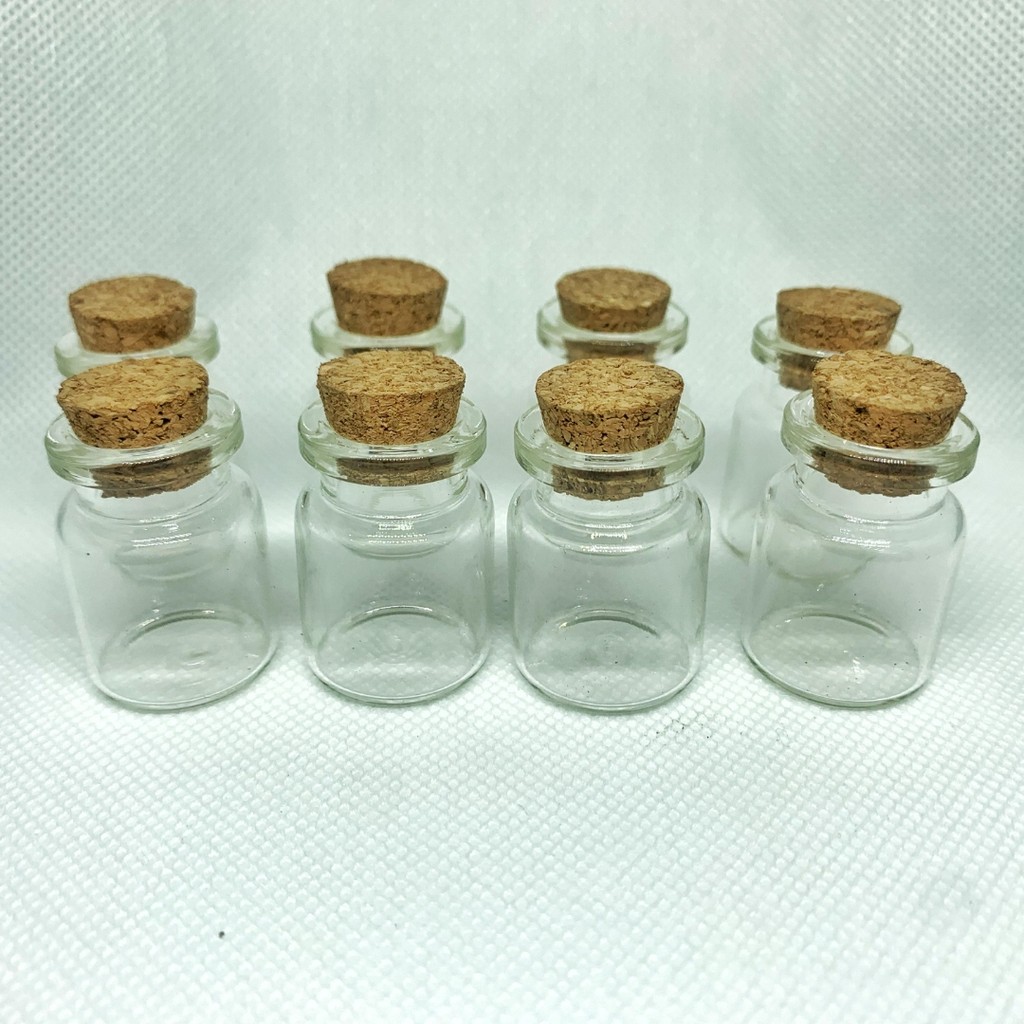 Kit 20 Potes de Vidro 06ml com rolha Lembrancinha Chá de Bebê Decoração