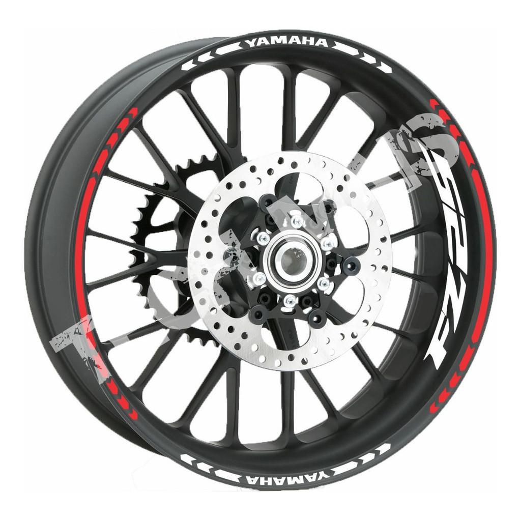 Adesivos Refletivo De Rodas Frisos Yamaha Moto Fz 25 8 Logos refletivo