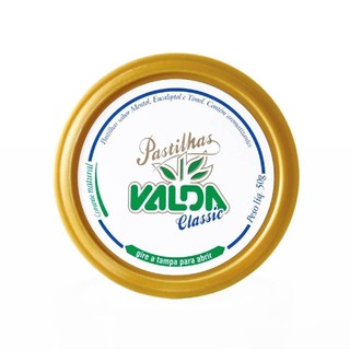 Pastilhas Valda Classic Sabor Mentol, Eucalipto e Timol 50g em Oferta na Shopee