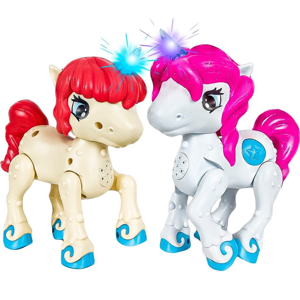Brinquedo Unicórnio Baby Musical Com Som E Luz Meninas Dm Toys