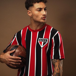 Camisa São Paulo Retrô 1934 Manga Curta Masculina Oficial em Oferta na Shopee