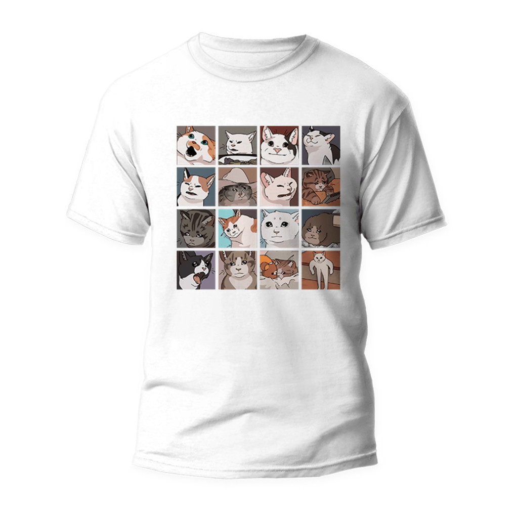 2024 Camiseta OVERSIZED Unissex Algodão Premium Streetwear Estampa Exclusiva Gatinhos Váriados Divertida Lançamento Envio Rápido