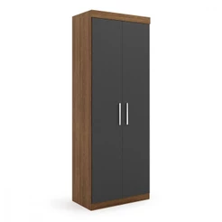 Guarda Roupa Genova Módulo 2 Portas Ipe Wood Grafite Batrol Ipe Wood Com Grafite
