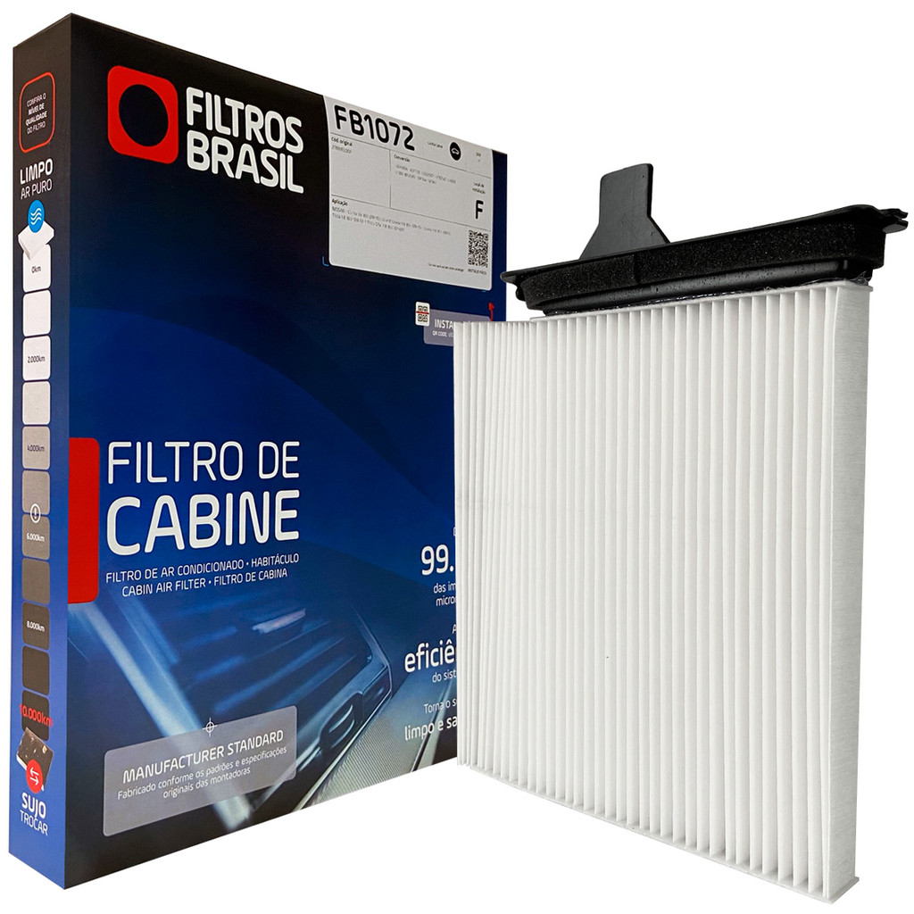 Filtro Cabine para Nissan Tiida S SL 1.8 Flex 2009 a 2013