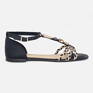 Sandalia Rasteira Dakota Conforto Feminina Pedraria Tramas Original em Oferta na Shopee