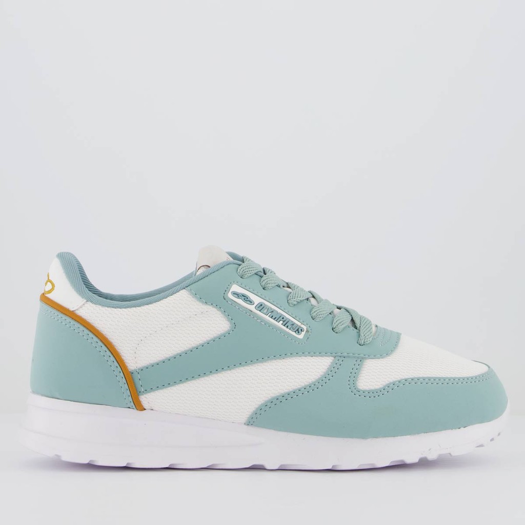 Tênis Olympikus Jogging 101 Verde e Branco em Oferta na Shopee