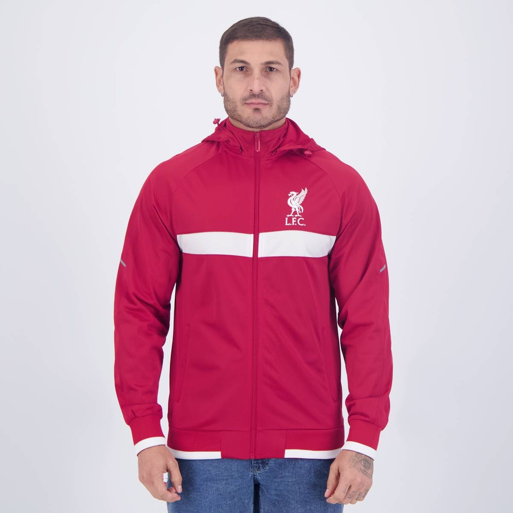 Jaqueta Liverpool Com Capuz Trilobal Vermelha - Men Clothes