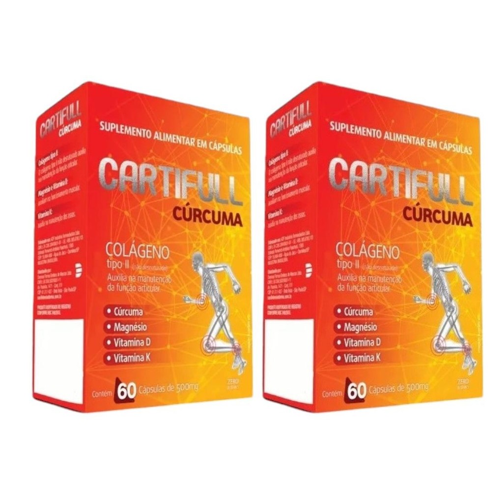 Kit Cartifull Colágeno Tipo II Com 2 Un De 60 Cápsulas Cada em Oferta na Shopee