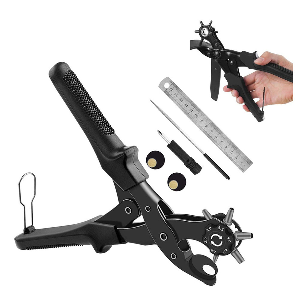 Alicate Vazador Furador Couro Cinto 6 Furos Profissional em Oferta na Shopee