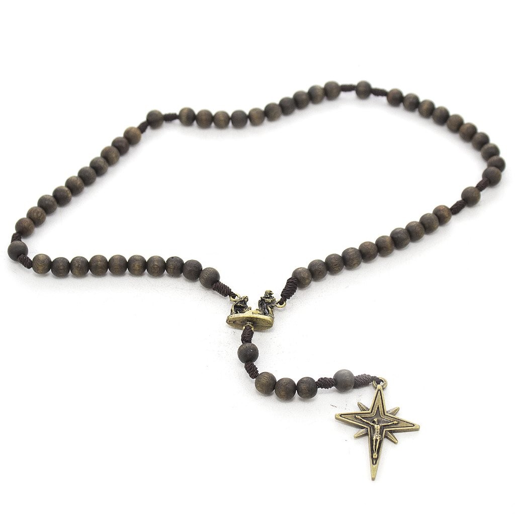 Terço Imbuia Natal com Essência de Mirra 8mm