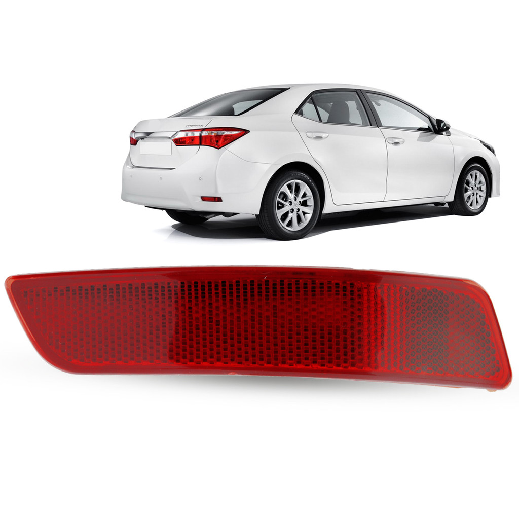 Refletor Lanterna Olho de Gato Para-Choque Traseiro Toyota Corolla 2015 2016 2017 2018 2019