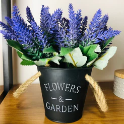 Vaso De Flor Artificial Decorativa Arranjo De Mesa Lavanda Vasinhos de Planta