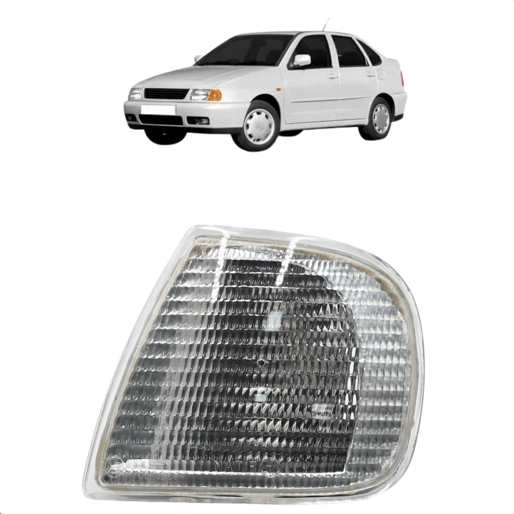 Pisca Dianteiro Lado Esquerdo Motorista Cristal Polo 1996 1997 1998 1999 2000