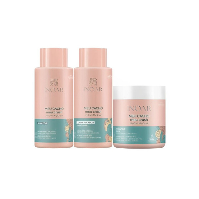 Inoar Meu Cacho Meu Crush Kit 3 produtos Hidratação em Oferta na Shopee
