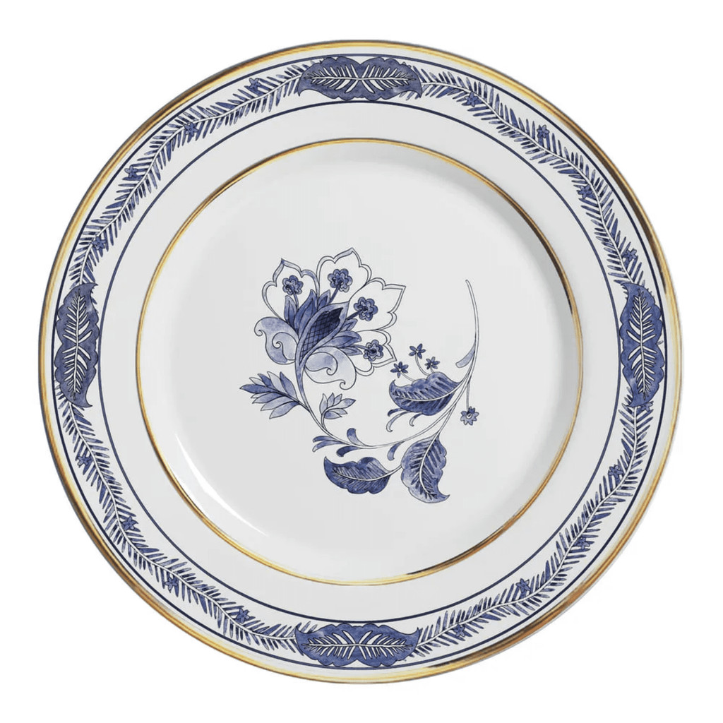 Prato Raso Cerâmica 29cm Refeição Xangai Azul Alleanza Luxo em Oferta na Shopee