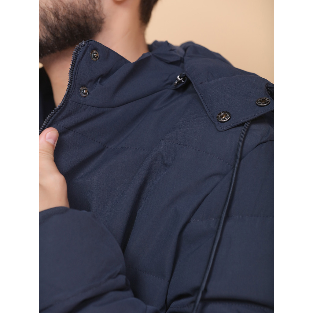 Jaqueta Bobo Jacó Azul Escuro Corta-vento Masculina Importado C/ Capuz