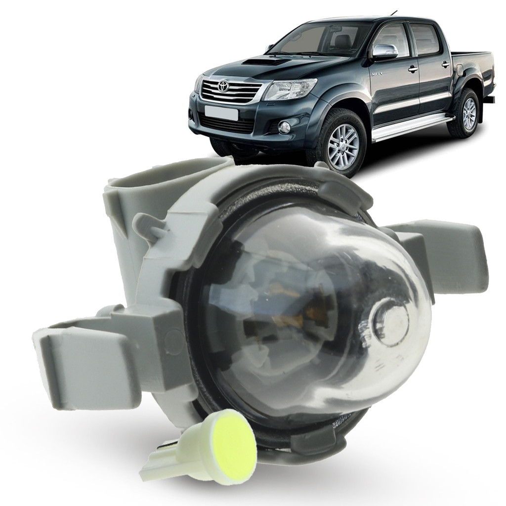 Lanterna Luz Placa + Soquete e LED Toyota Hilux Pick-Up 2005 2006 2007 2008 2009 2010 2011 2012 2013 2014