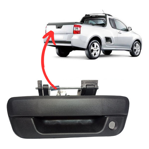 Maçaneta Tampa Traseira Montana Com Furo G1 G2 2003 Até 2021 em Oferta na Shopee