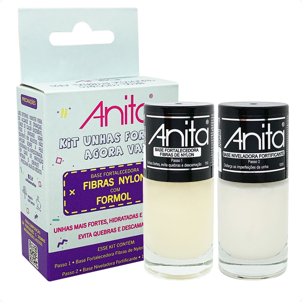 Base Anita fortalecedora Unhas fortes Fibra Nylon em Oferta na Shopee