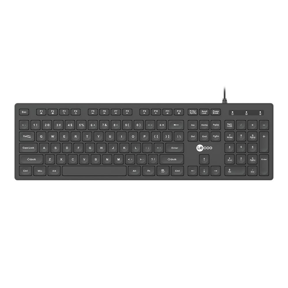 Teclado USB Lecoo KB102 Teclas Baixas ABNT2