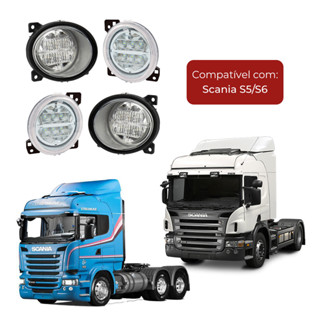 Kit Farol Auxiliar Milha Compatível Scania Serie 5 S5 Led em Oferta na Shopee