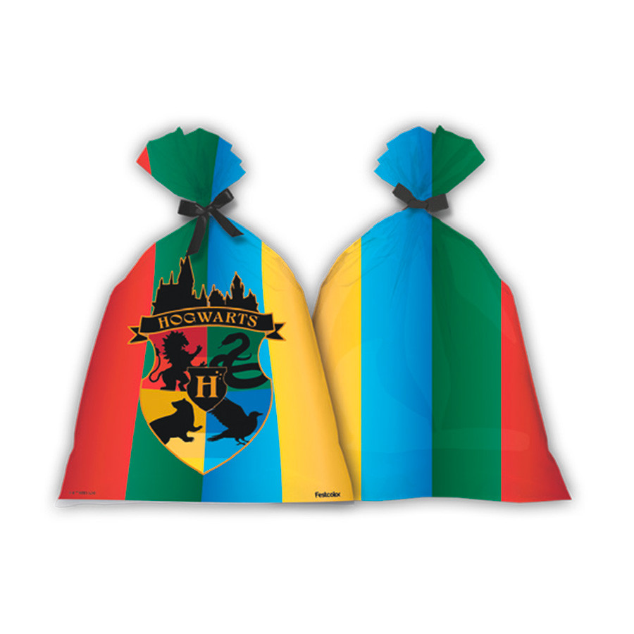 Sacola Plástica - Harry Potter - 8 unidades - FestColor - Rizzo - Stationery